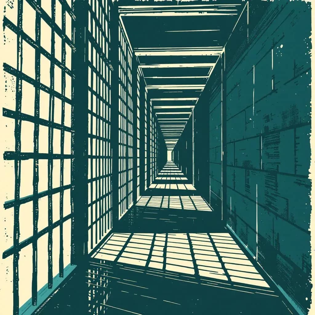 Livstid — linocut illustration