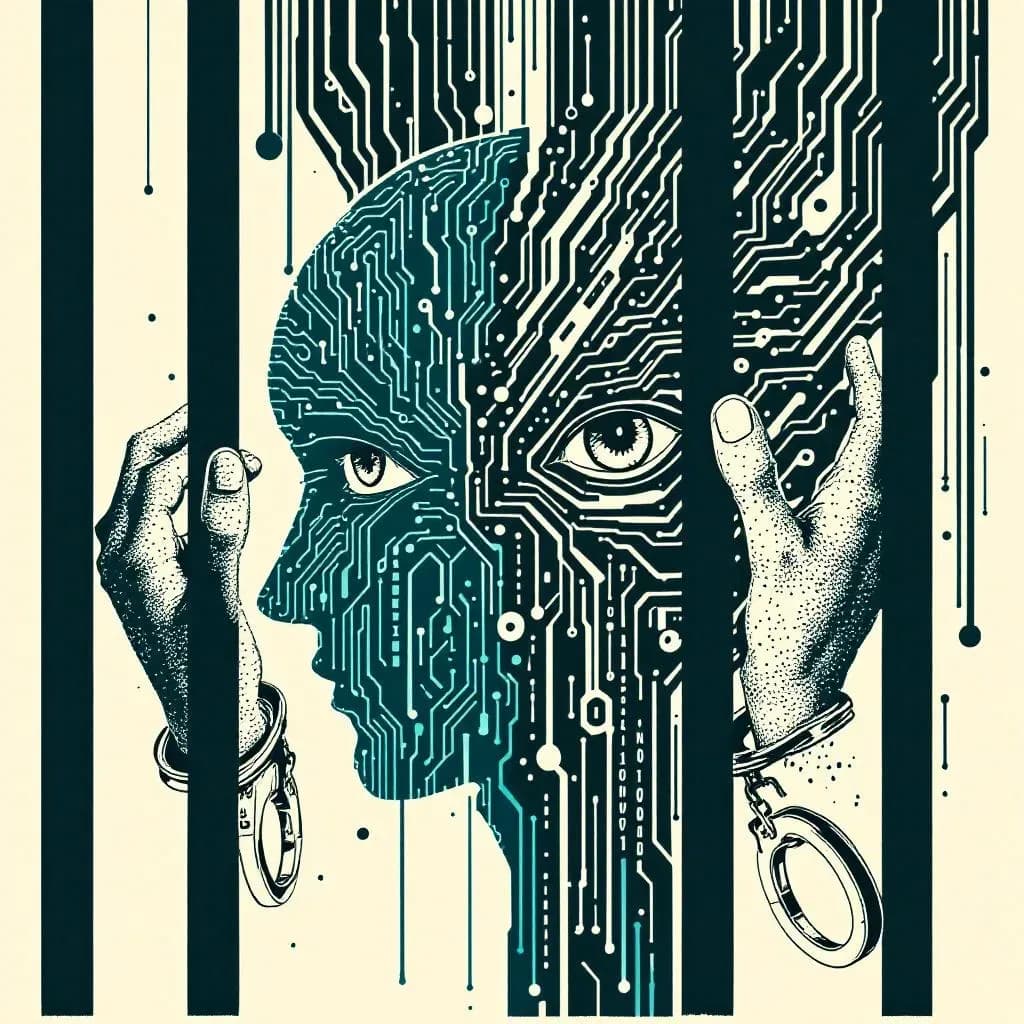 AI og kriminalitet — Krimidex illustration