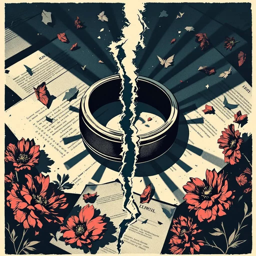 skilsmisse og kriminalitet — Krimidex illustration