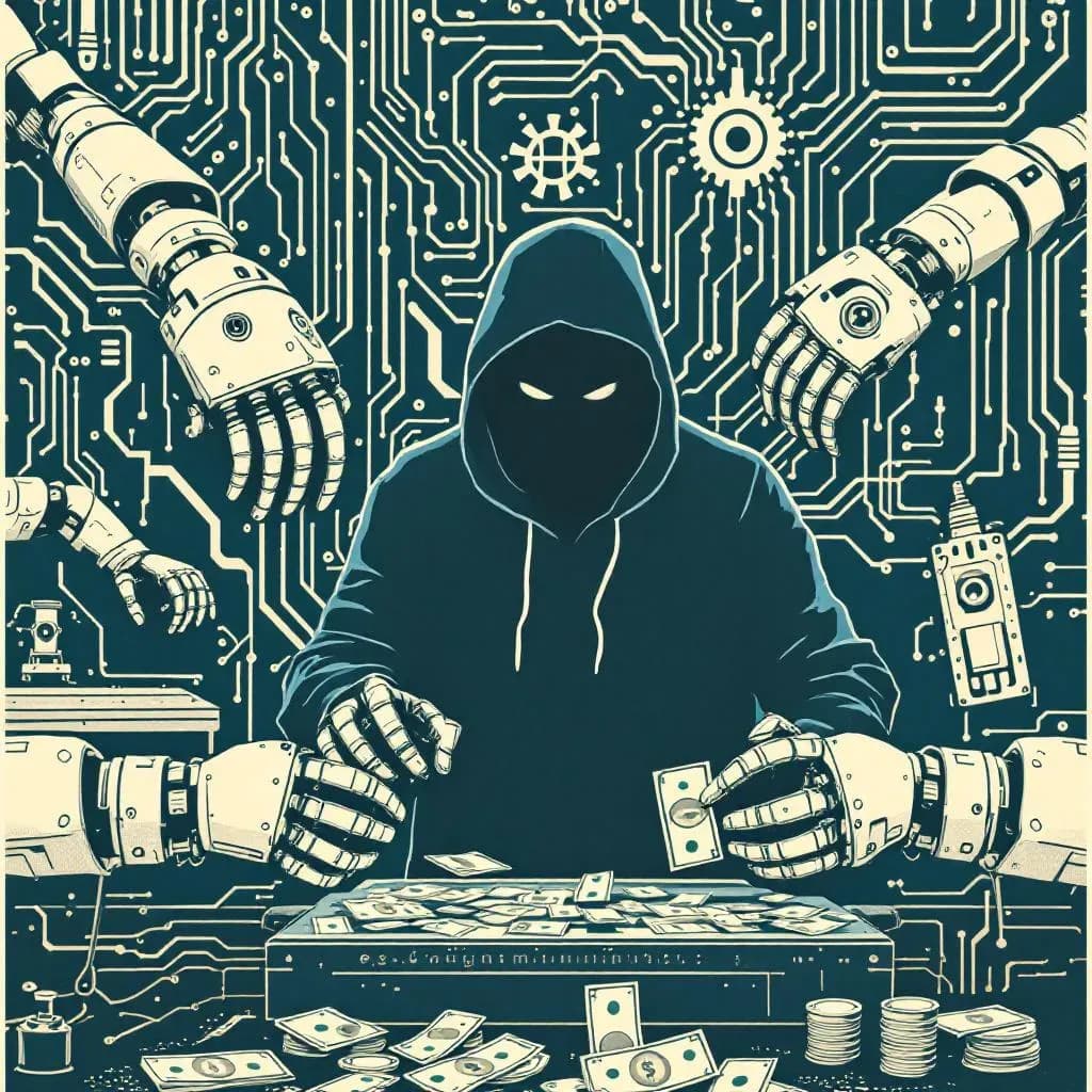 automatiseret svindel — Krimidex illustration