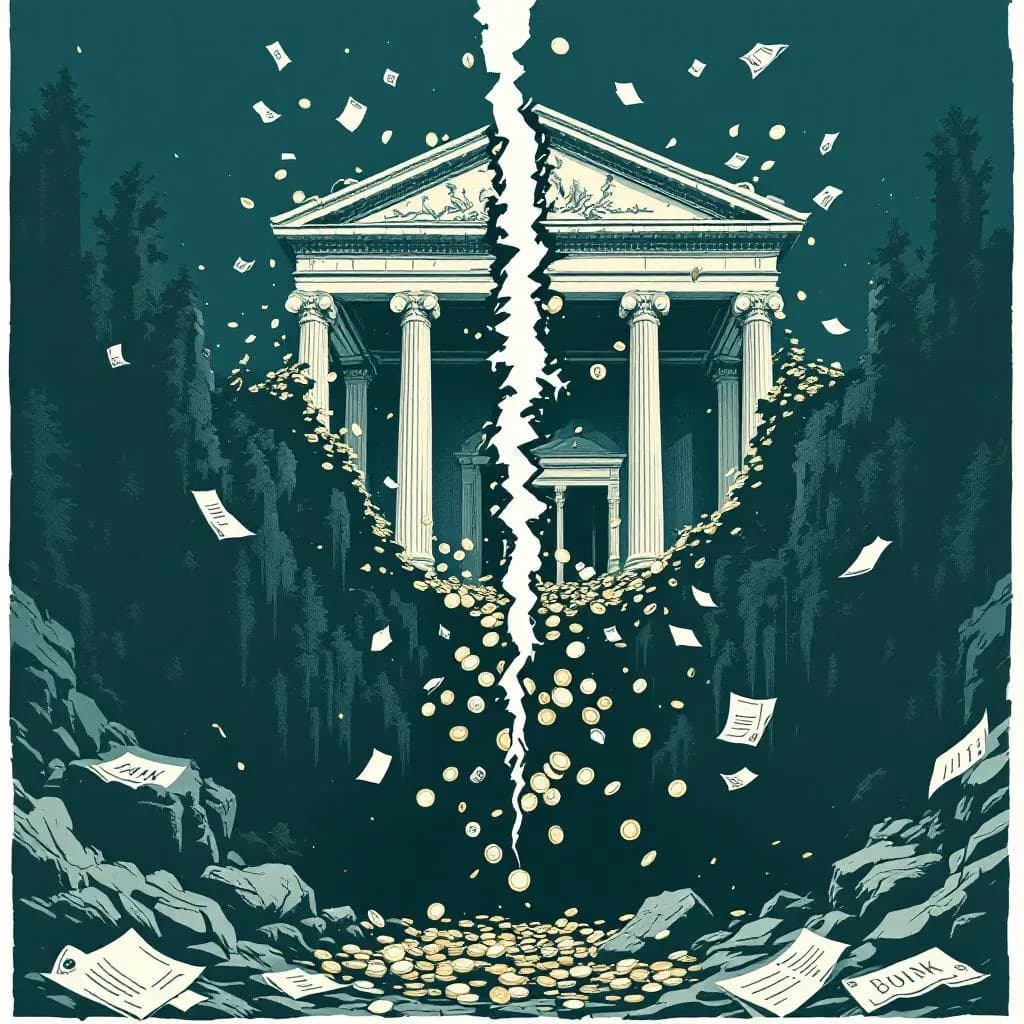 banksammenbrud — Krimidex illustration
