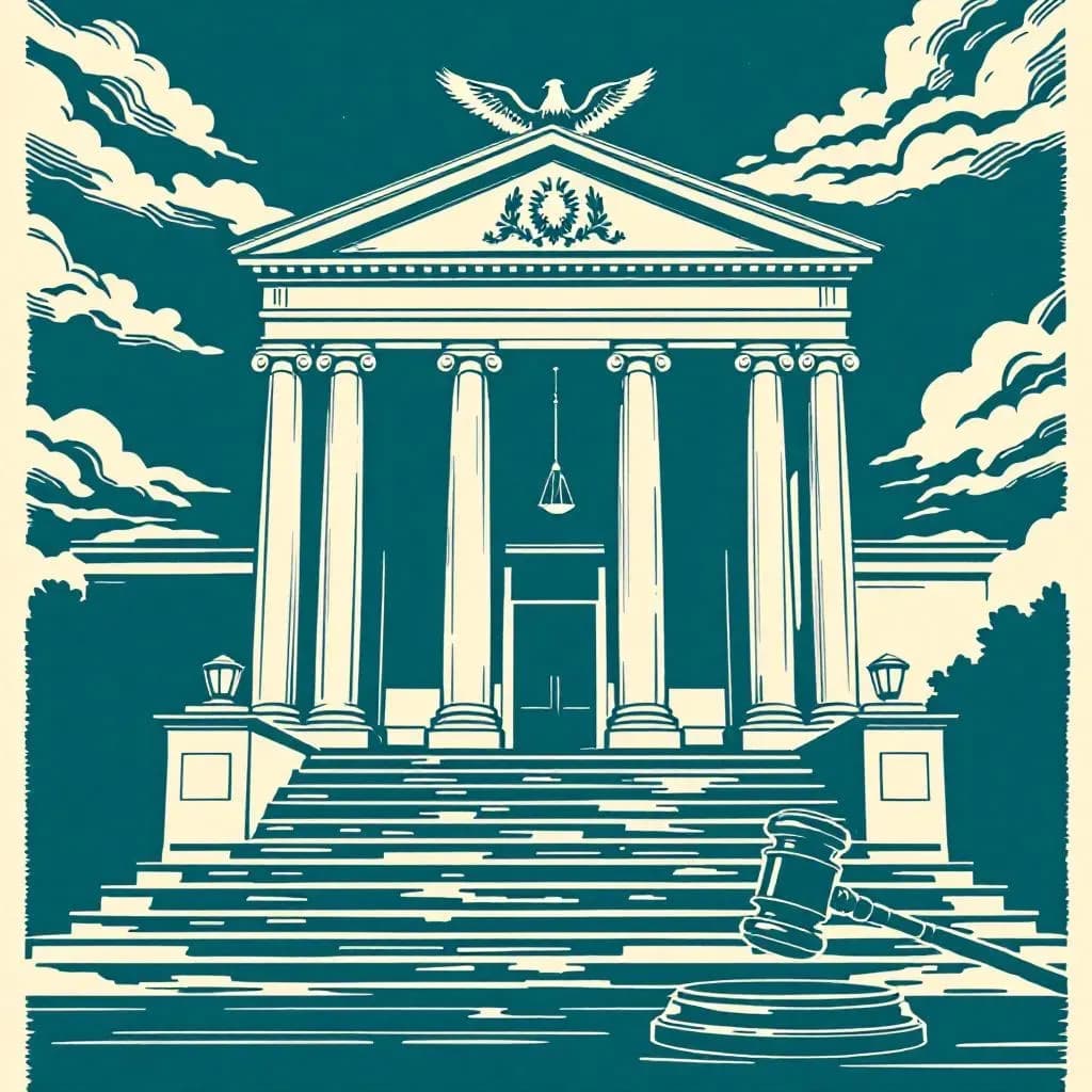 Federal retssag — Krimidex illustration