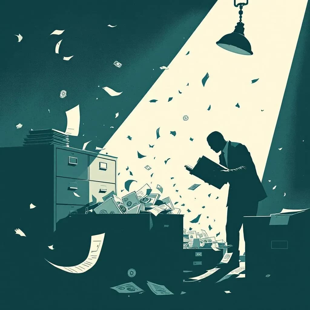 offentlig svindel — Krimidex illustration